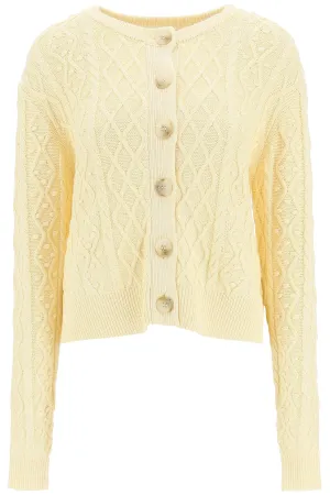 Loulou Studio Vilm Cable Knit Cardigan