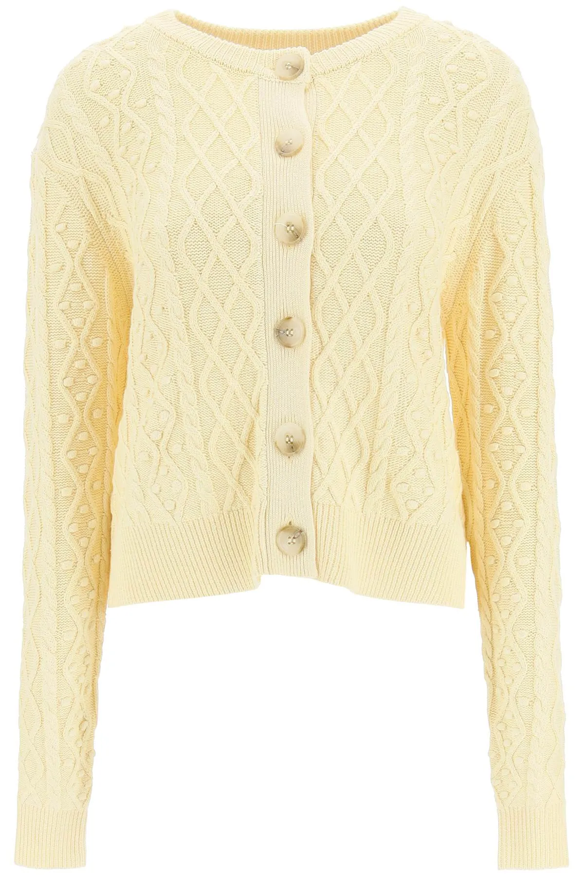 Loulou Studio Vilm Cable Knit Cardigan