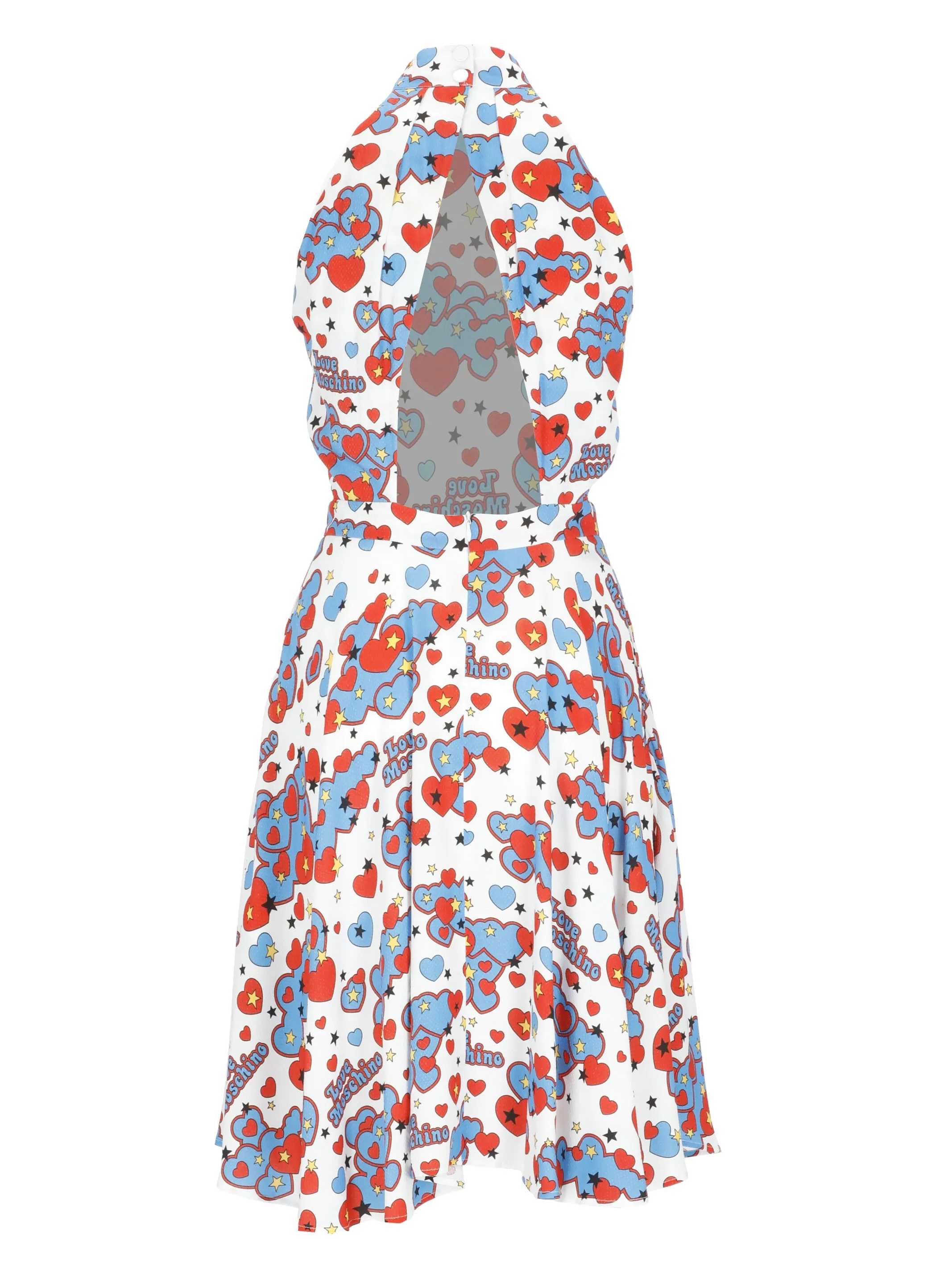 Love Moschino Allover Graphic Printed Sleeveless Dress