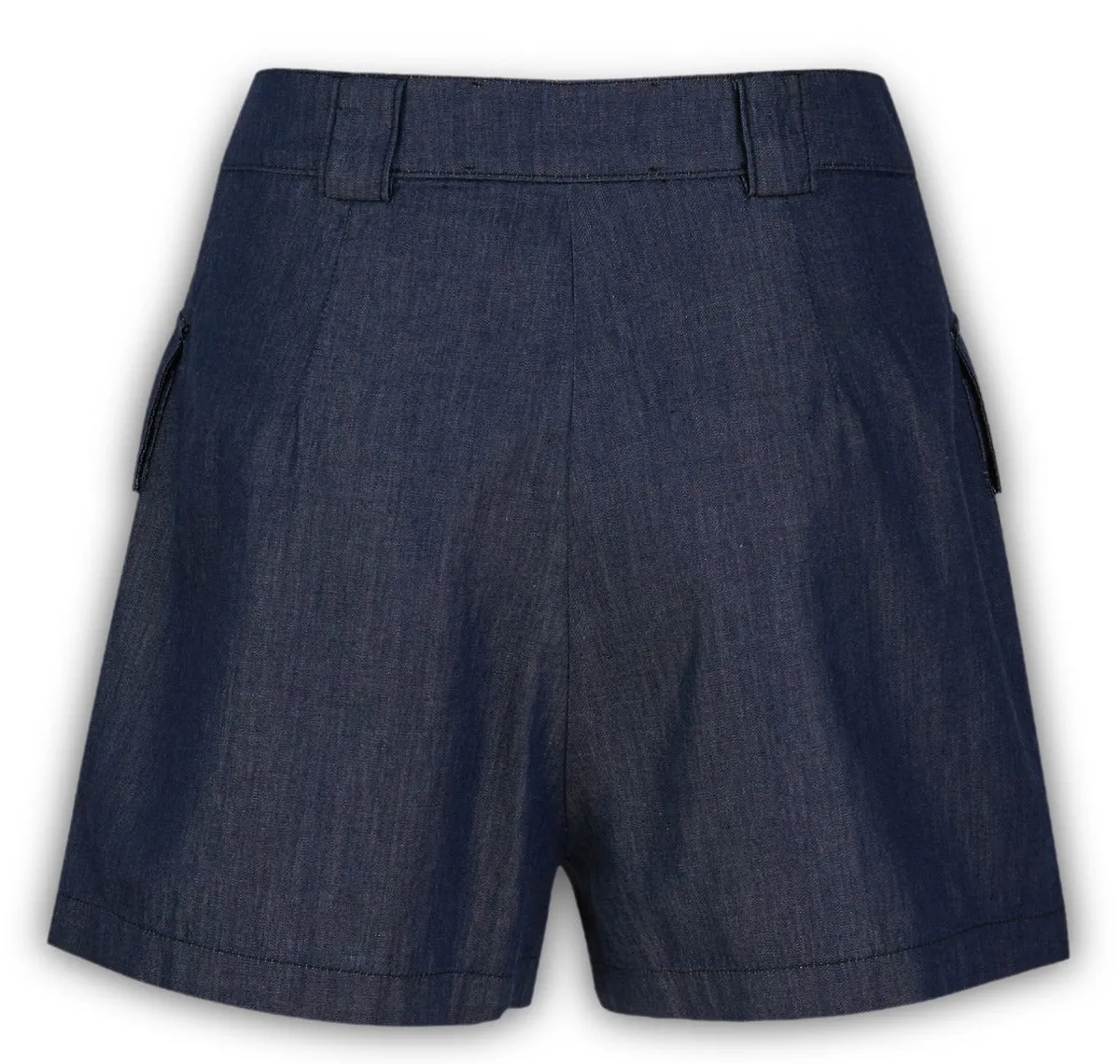 Love Moschino Logo Detailed Straight Leg Denim Shorts