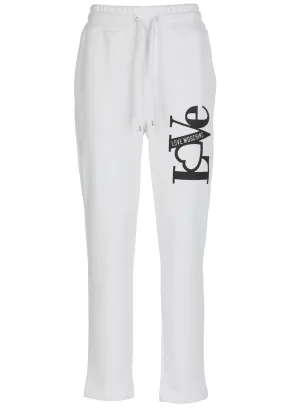 Love Moschino Logo Print Drawstring Pants