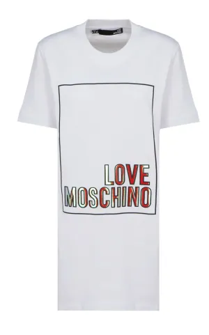 Love Moschino Logo Printed T-Shirt Dress