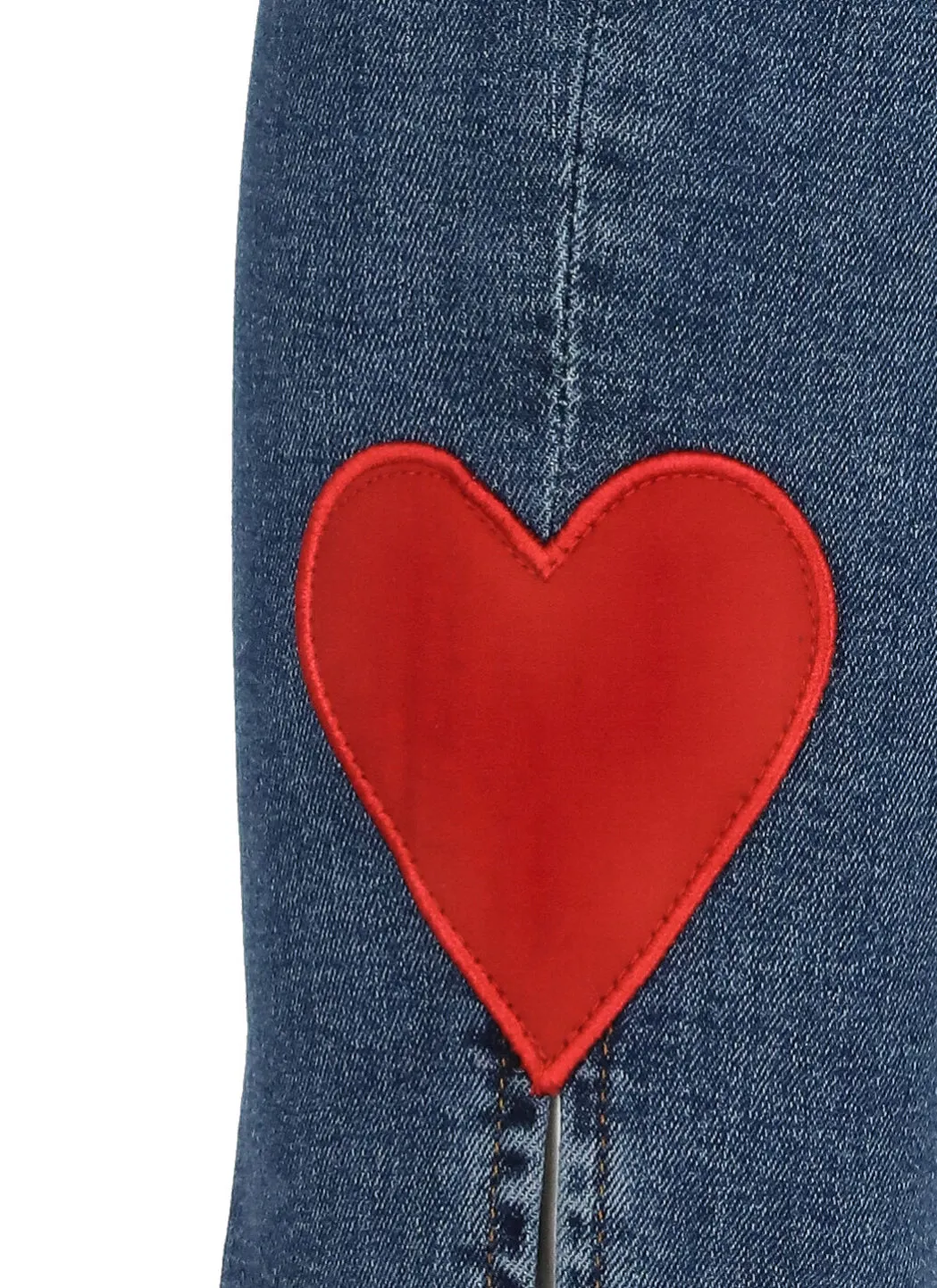 Love Moschino Straight Leg Distressed Jeans
