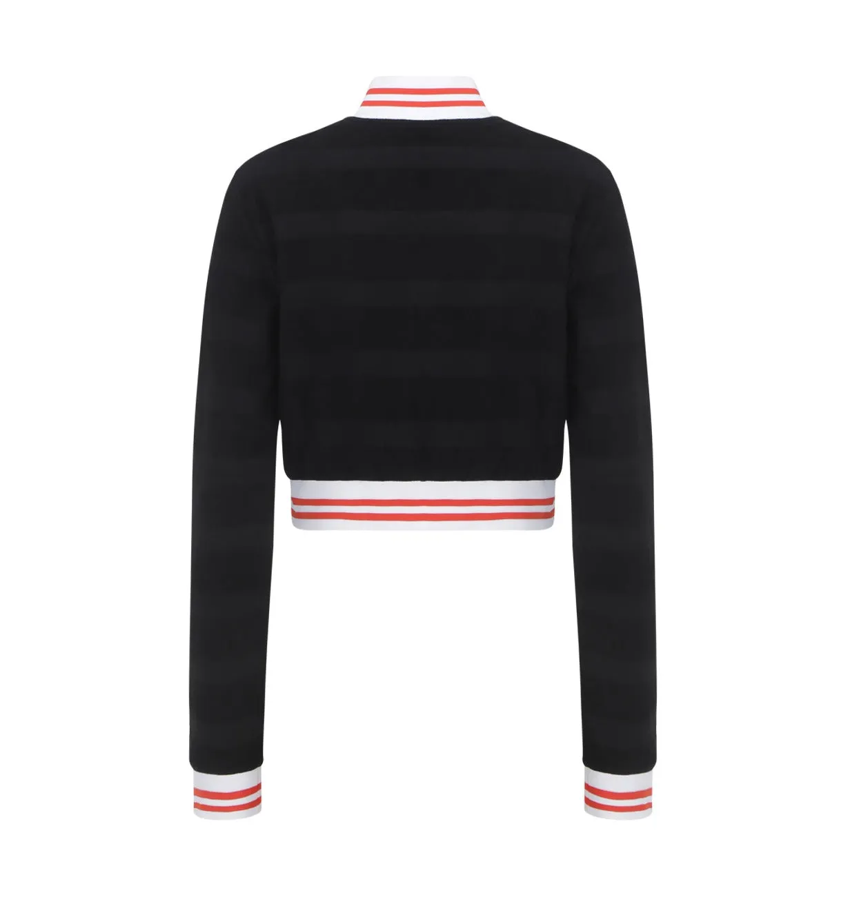 Love Moschino Striped Zip-Up Long-Sleeved Jacket