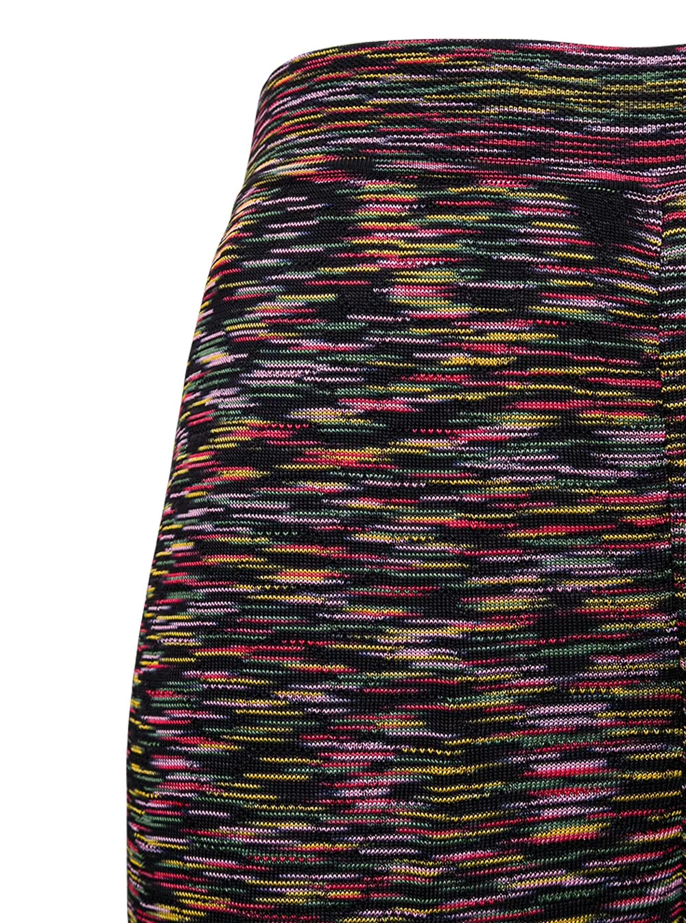 M Missoni Two-Tone Knitted Flared Trousers