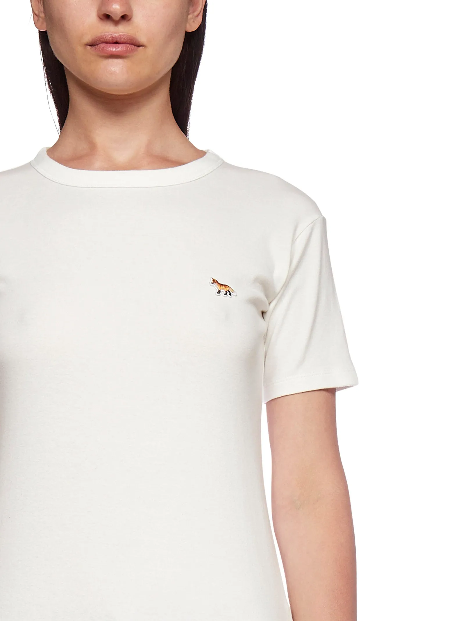 Maison Kitsun Profile Fox Patch Fitted T-Shirt