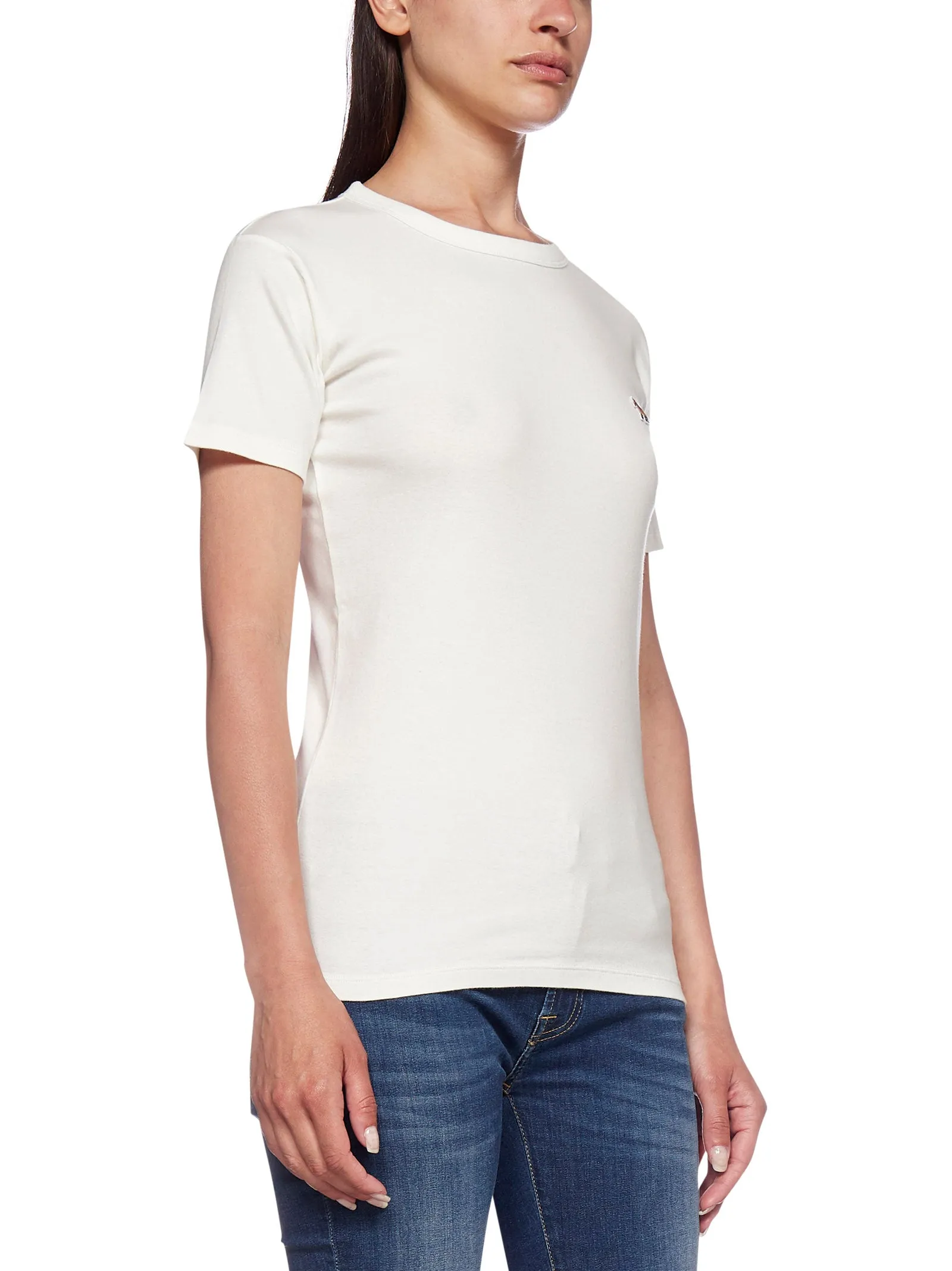 Maison Kitsun Profile Fox Patch Fitted T-Shirt