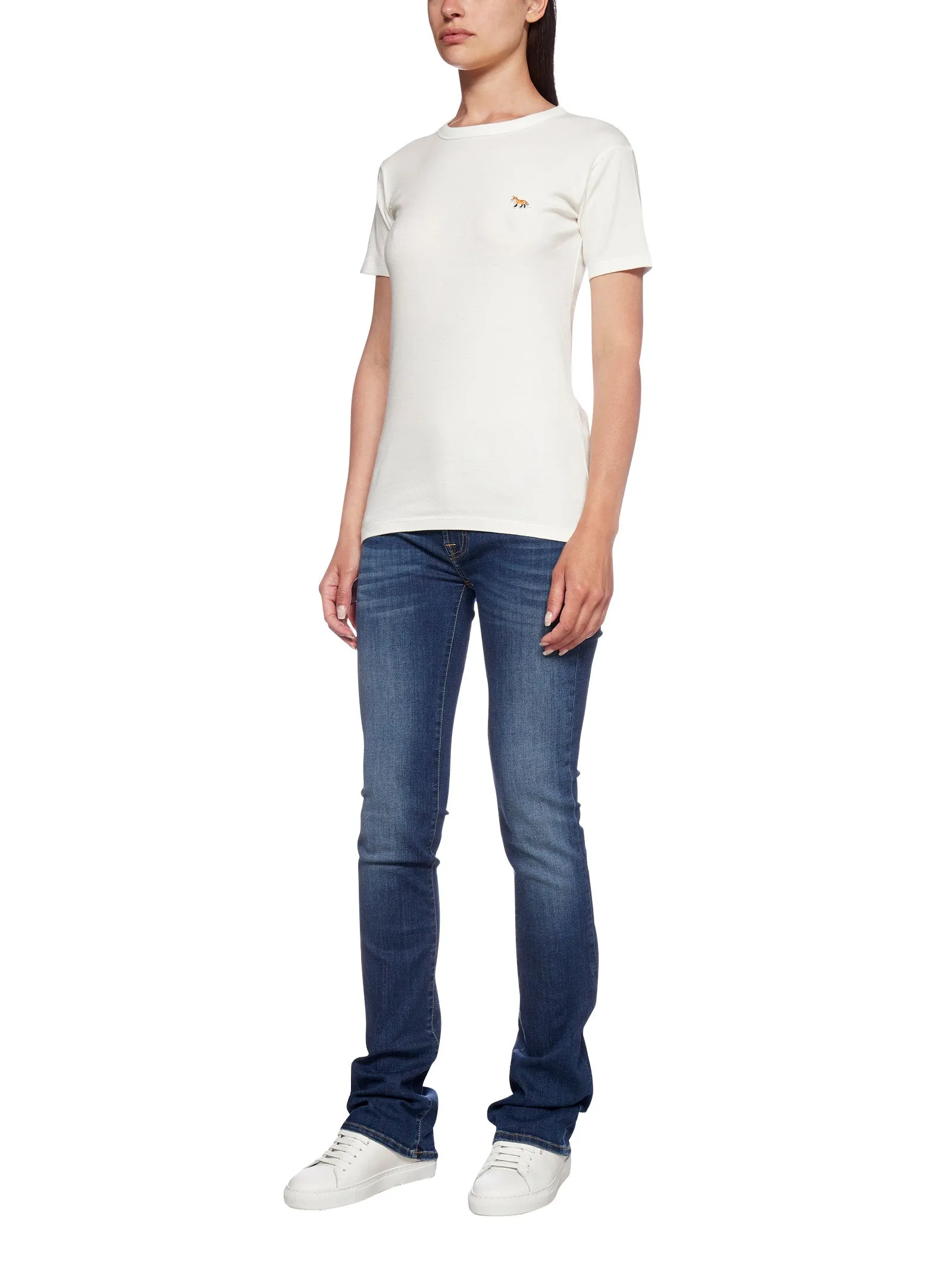 Maison Kitsun Profile Fox Patch Fitted T-Shirt