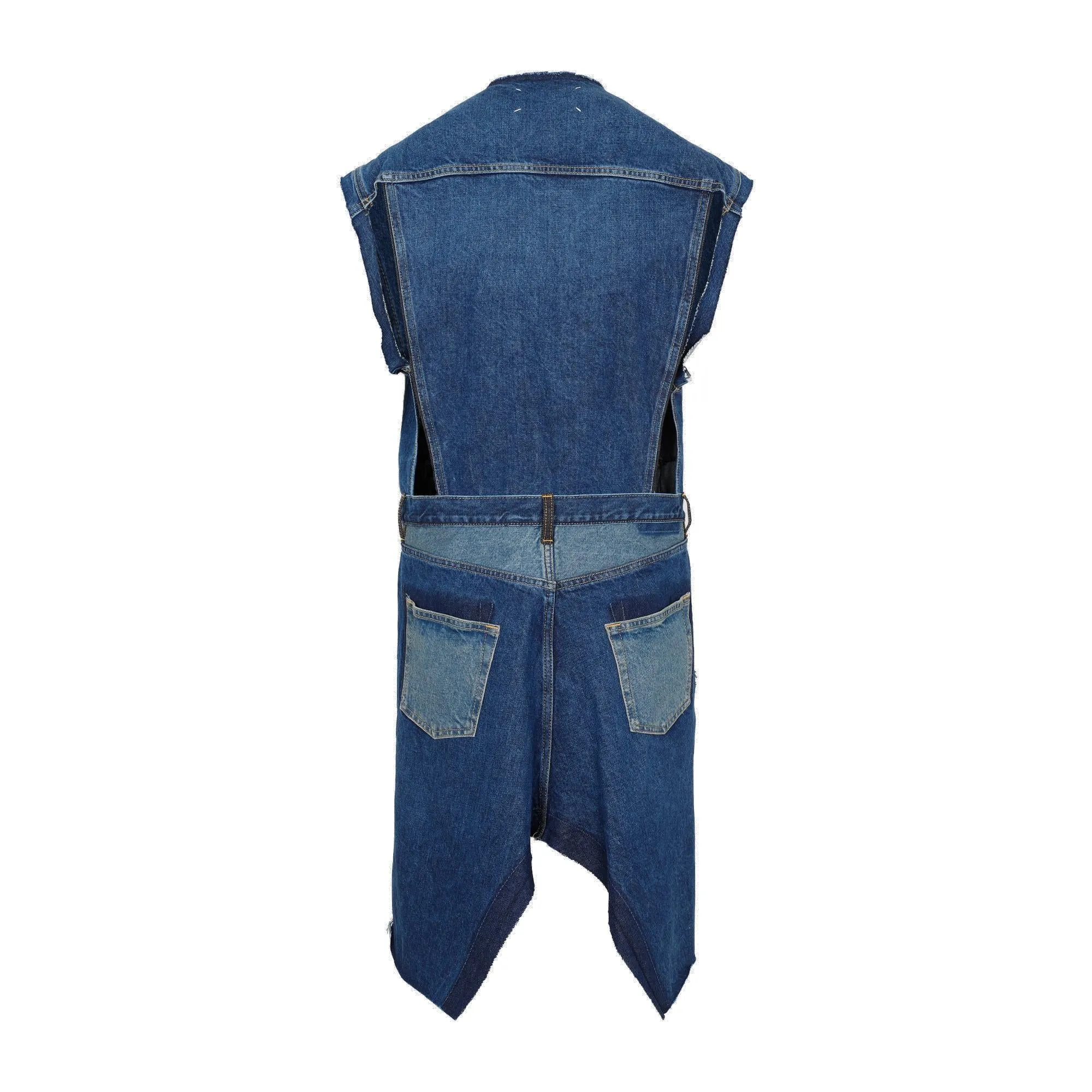 Maison Margiela Cut-Out Sleeveless Denim Jacket
