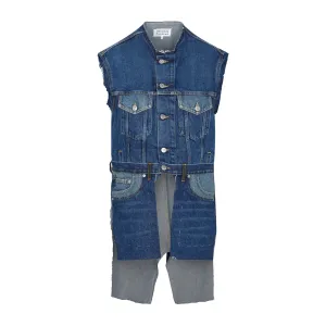 Maison Margiela Cut-Out Sleeveless Denim Jacket