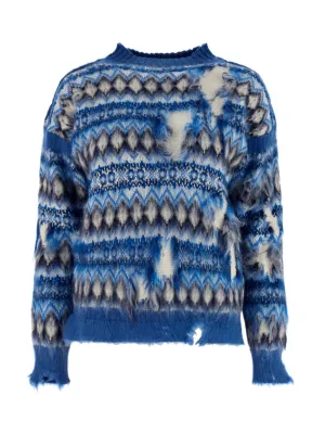 Maison Margiela Distressed Crewneck Knit Jumper