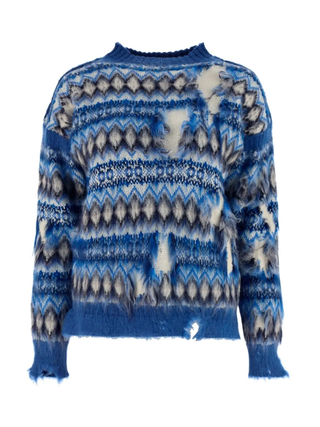 Maison Margiela Distressed Crewneck Knit Jumper