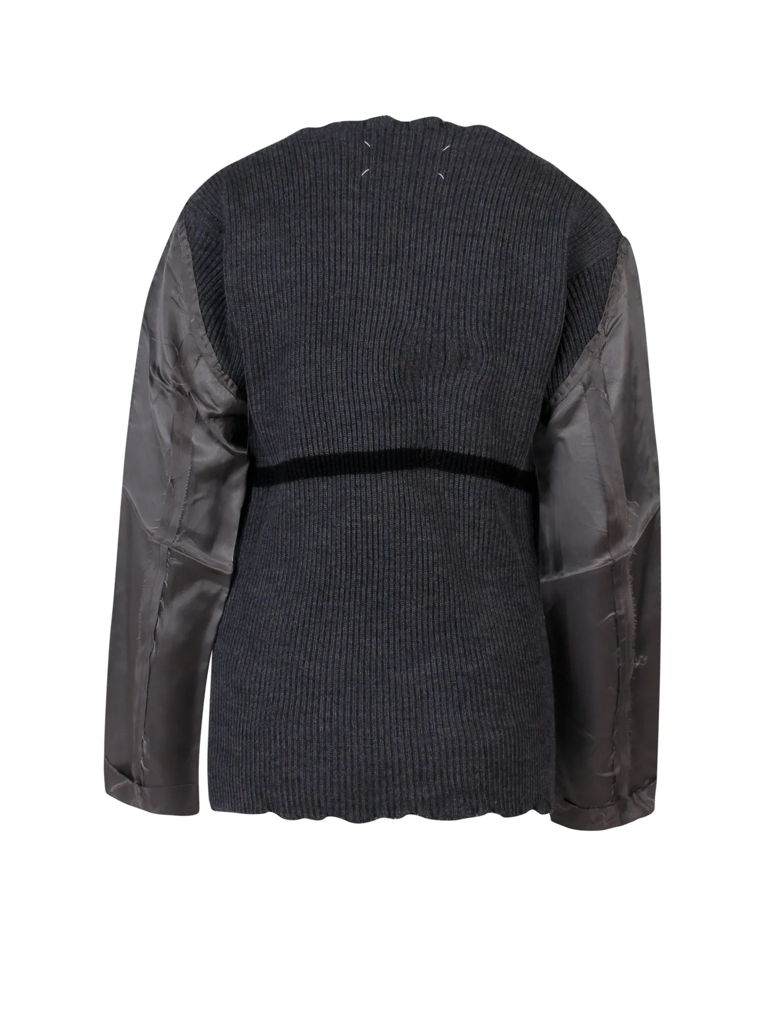 Maison Margiela Distressed Drop Shoulder Knitted Top