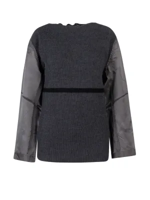 Maison Margiela Distressed Drop Shoulder Knitted Top