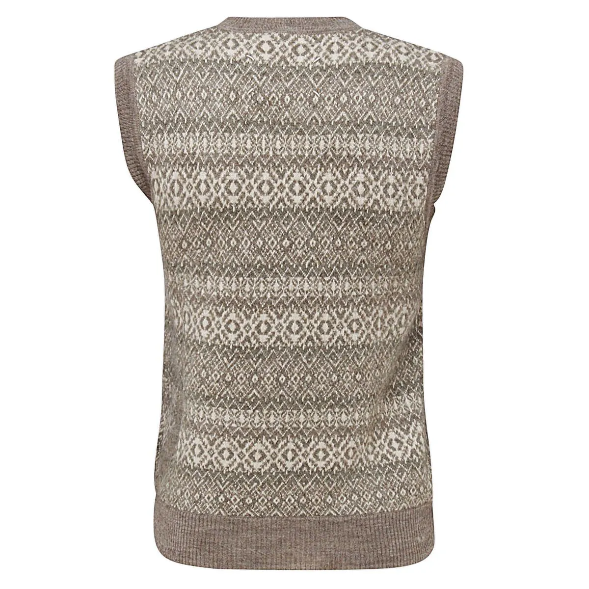 Maison Margiela Distressed V-Neck Knit Vest
