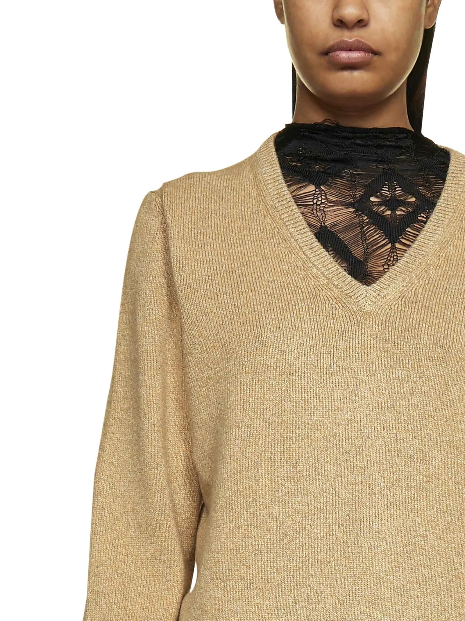 Maison Margiela Panel Detailed Knit Jumper