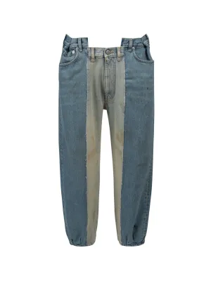 Maison Margiela Panelled Cut-Out Detailed Jeans