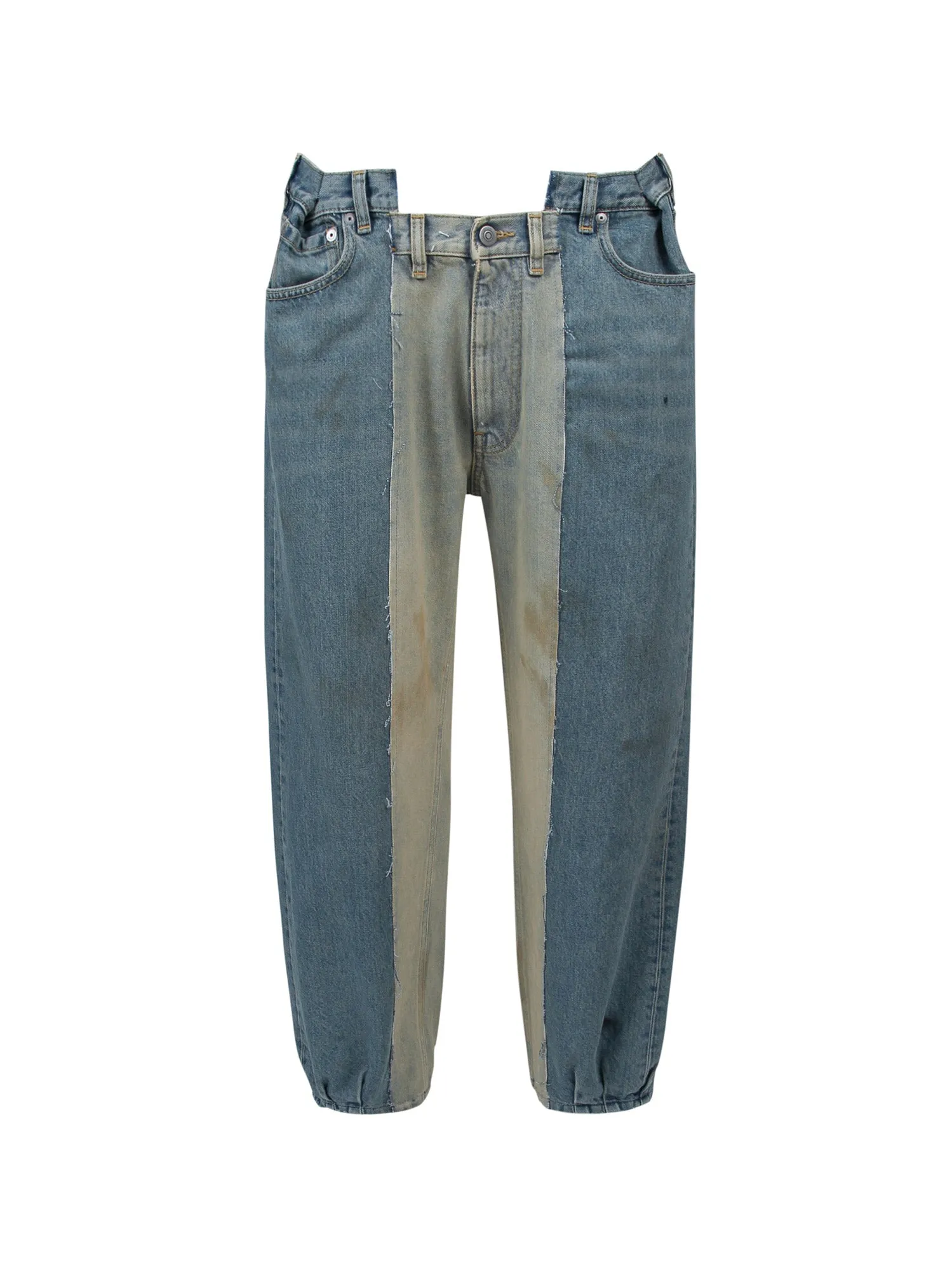 Maison Margiela Panelled Cut-Out Detailed Jeans