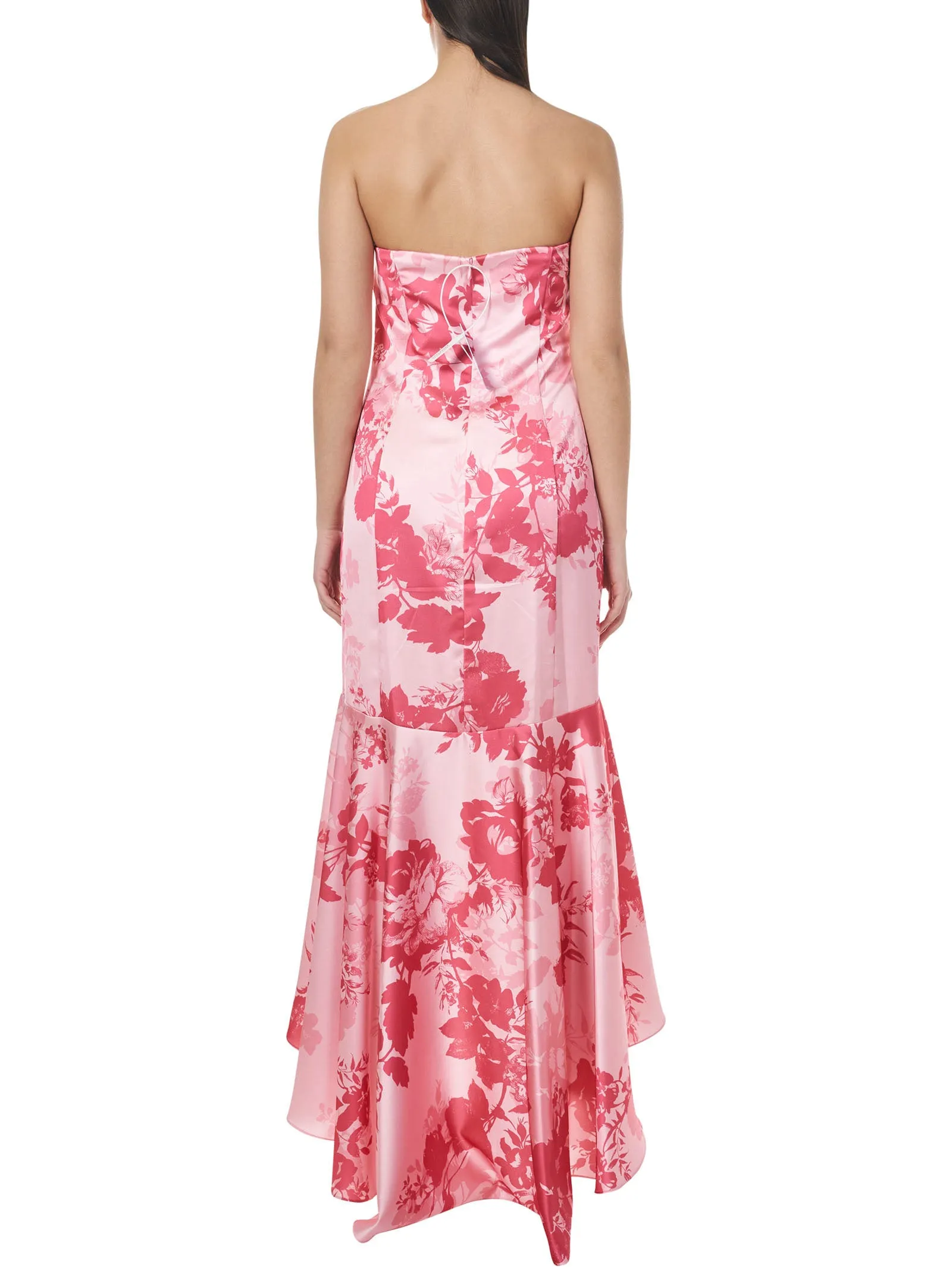 Marchesa Notte Floral Printed Fishtail Dress