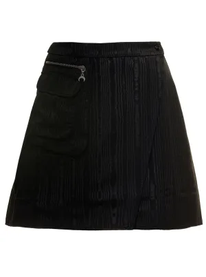 Marine Serre A-Line Mini Skirt