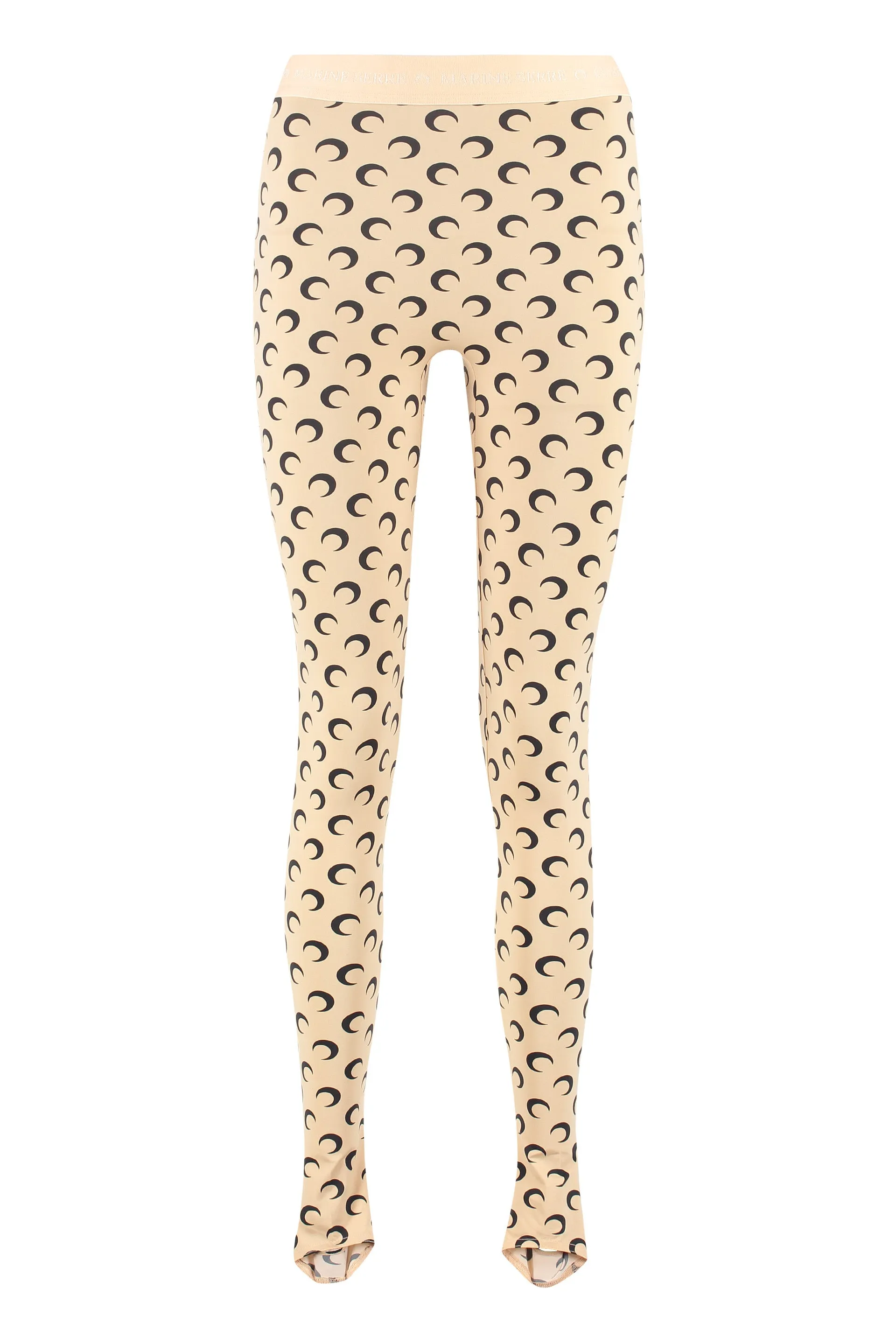 Marine Serre All-Over Crescent Print Leggings