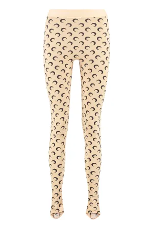 Marine Serre All-Over Crescent Print Leggings