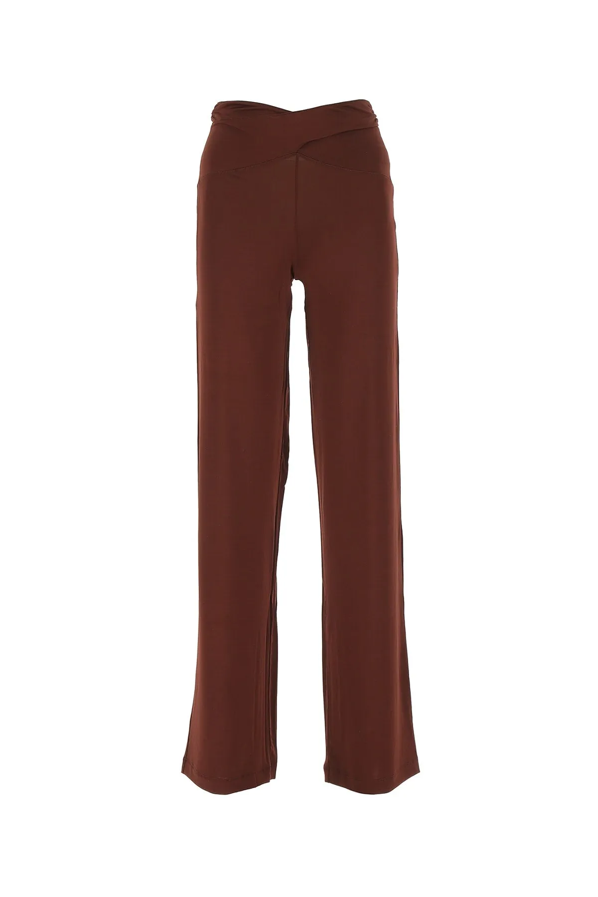 Marine Serre Cross Detailed Wide Lege Trousers