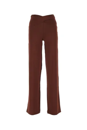 Marine Serre Cross Detailed Wide Lege Trousers