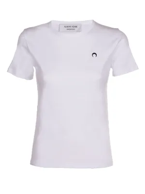 Marine Serre Logo Embroidered T-Shirt