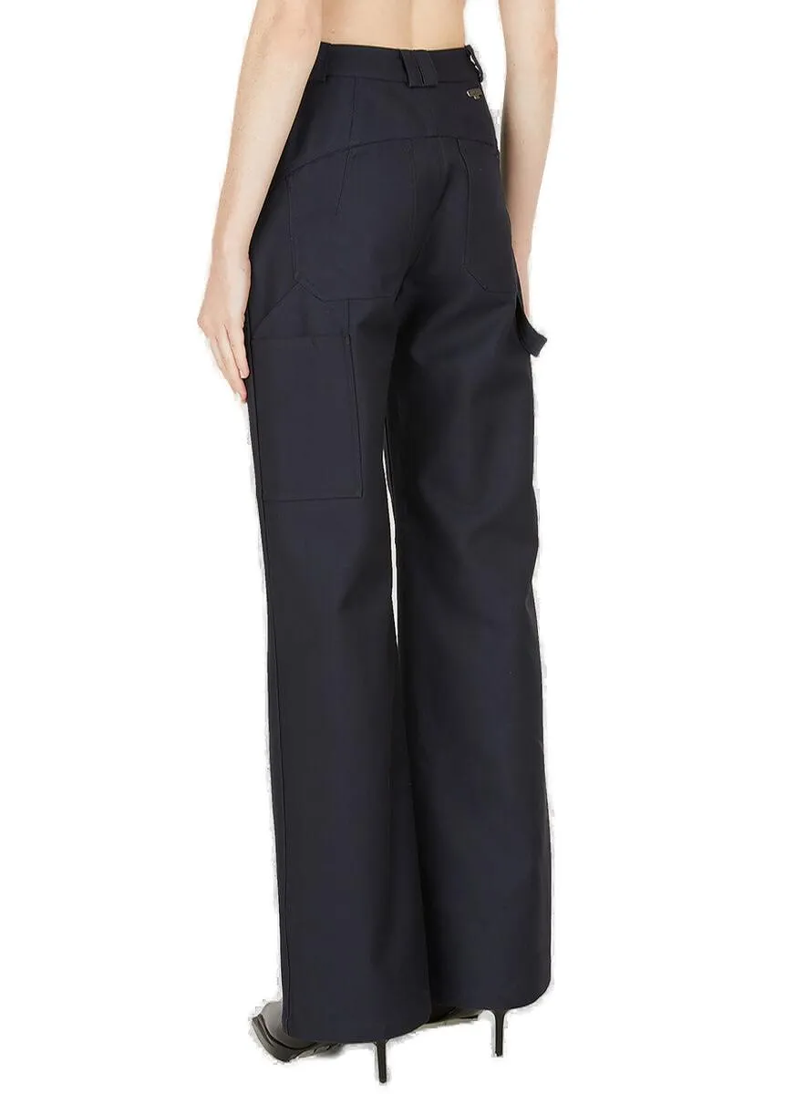 Marine Serre Wide Leg Tailored Pants