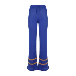 Marni Contrasting-Stripe Knitted Flared Trousers