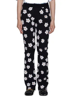 Marni Floral Motif High-Rise Trousers