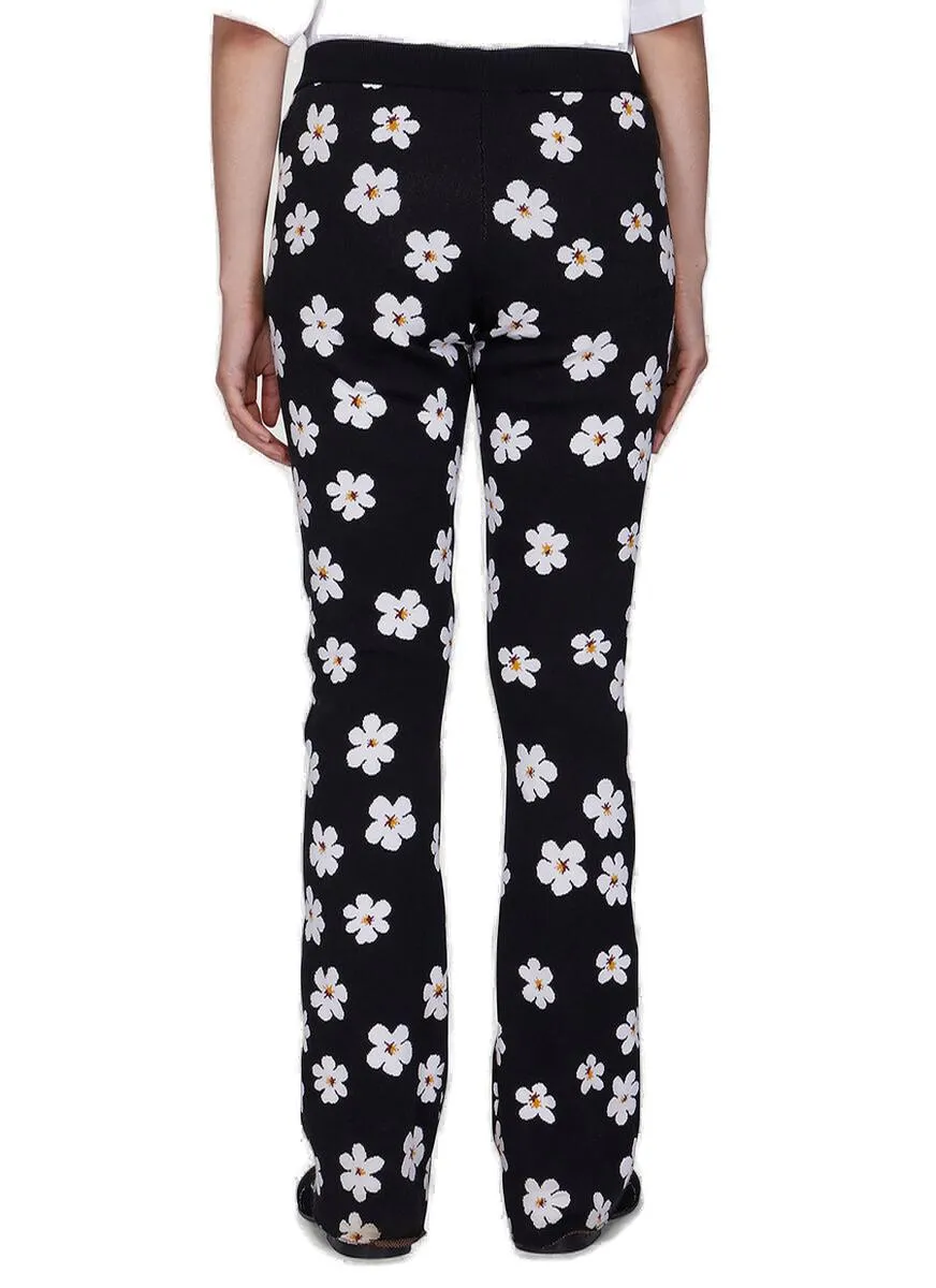 Marni Floral Motif High-Rise Trousers