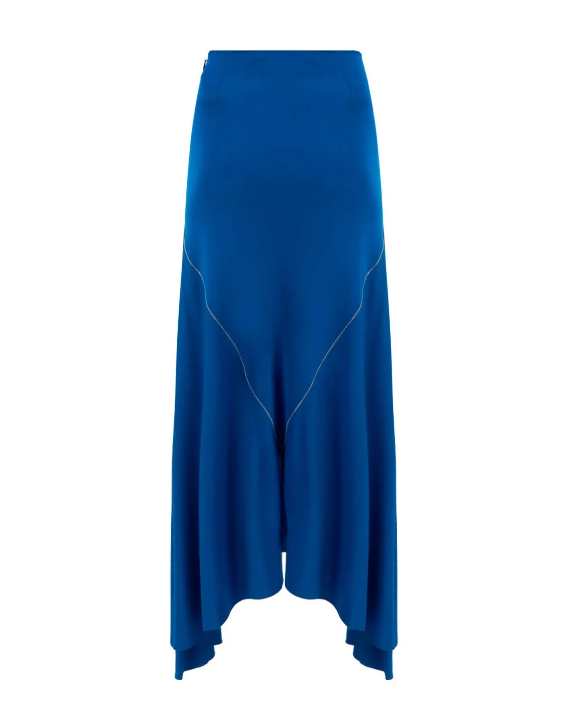 Marni High Waist Asymmetric Hem Midi Skirt
