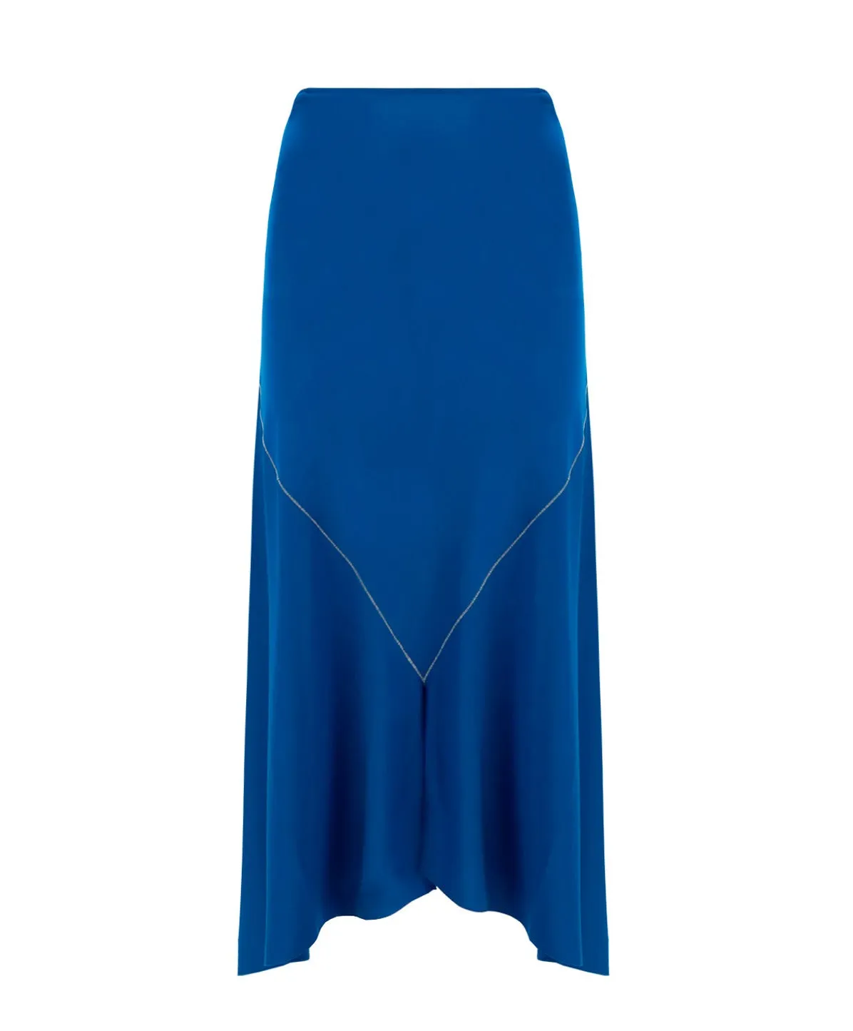 Marni High Waist Asymmetric Hem Midi Skirt