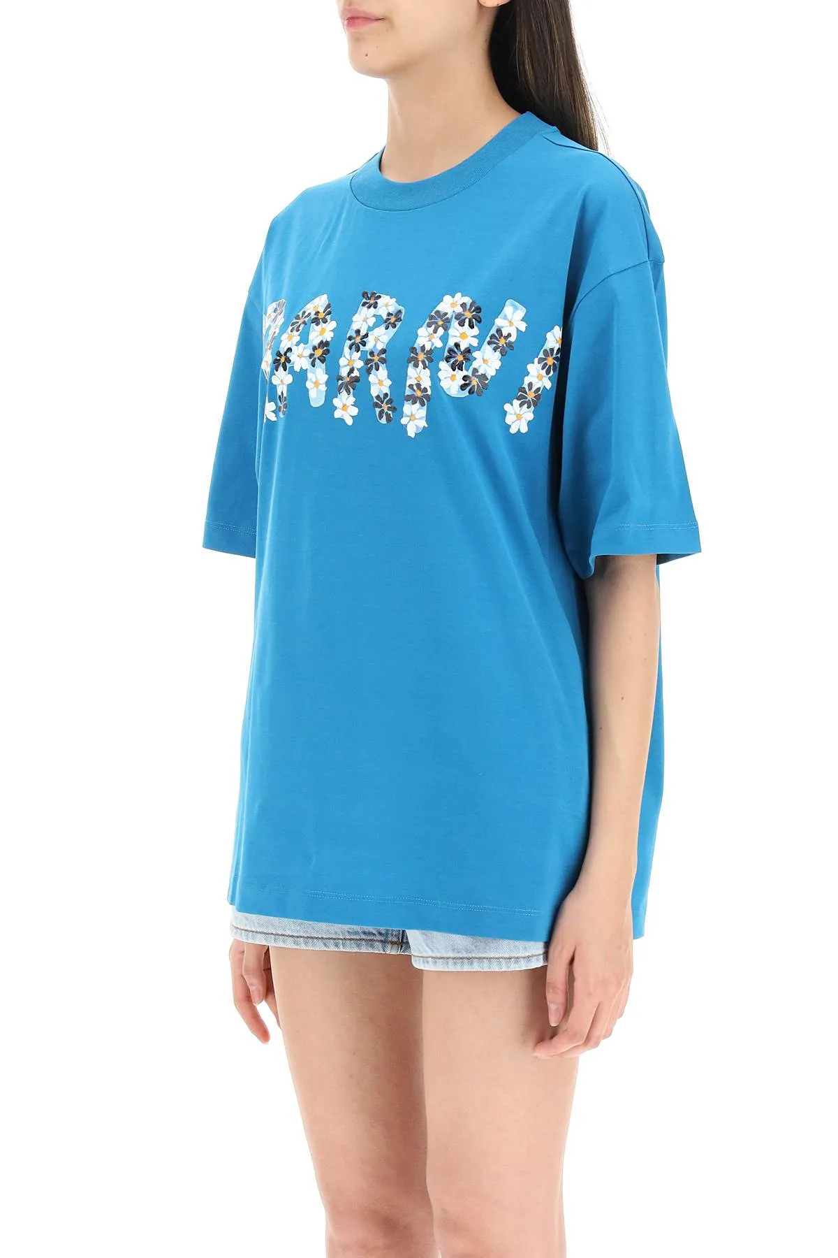 Marni Logo Printed Crewneck T-Shirt