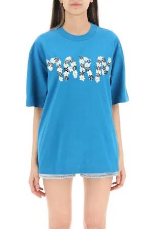 Marni Logo Printed Crewneck T-Shirt