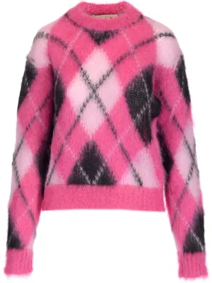 Marni Patterned Crewneck Knit Jumper