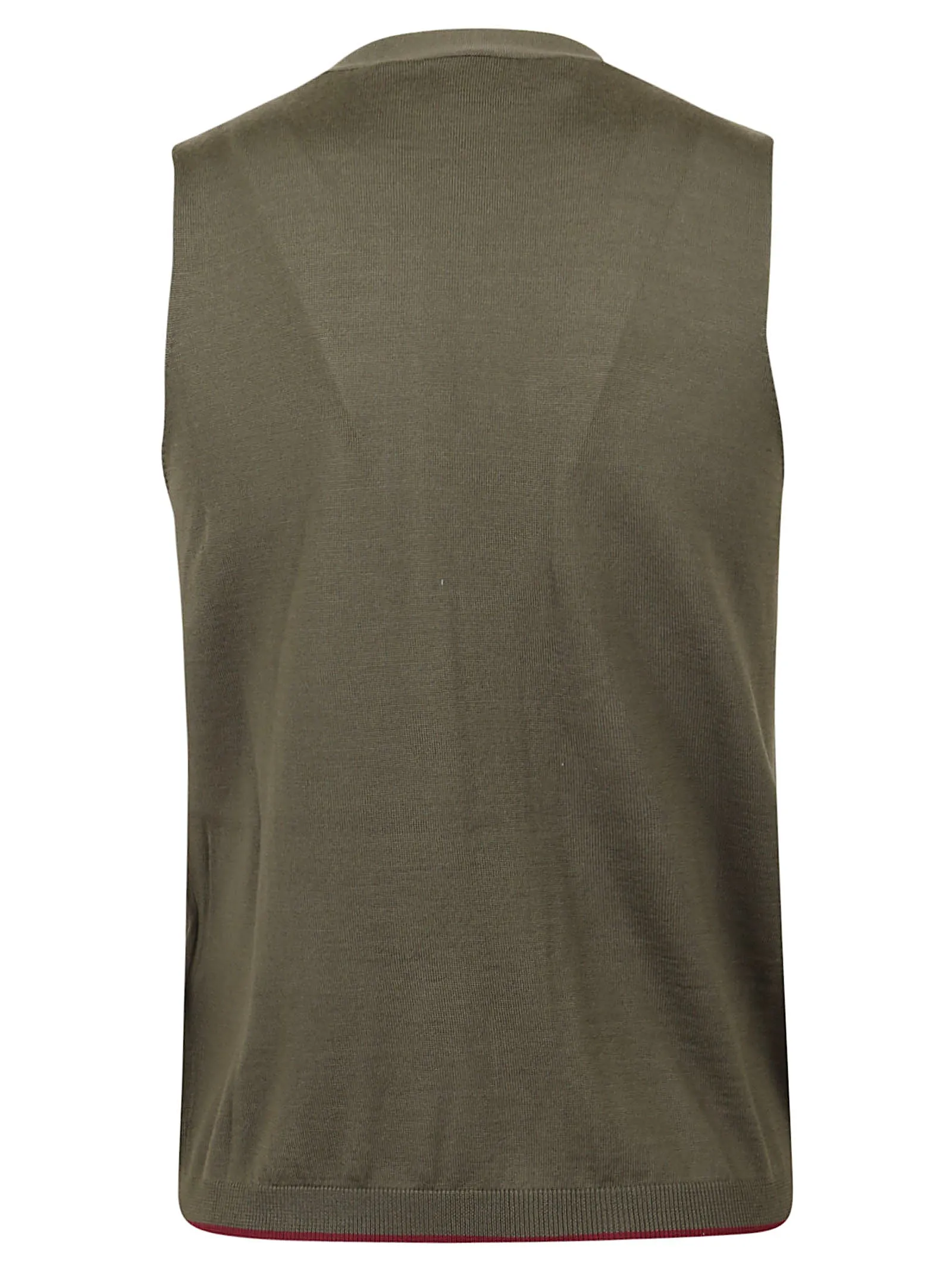 Marni Pussybow Sleeveless Rib-Knit Cardigan