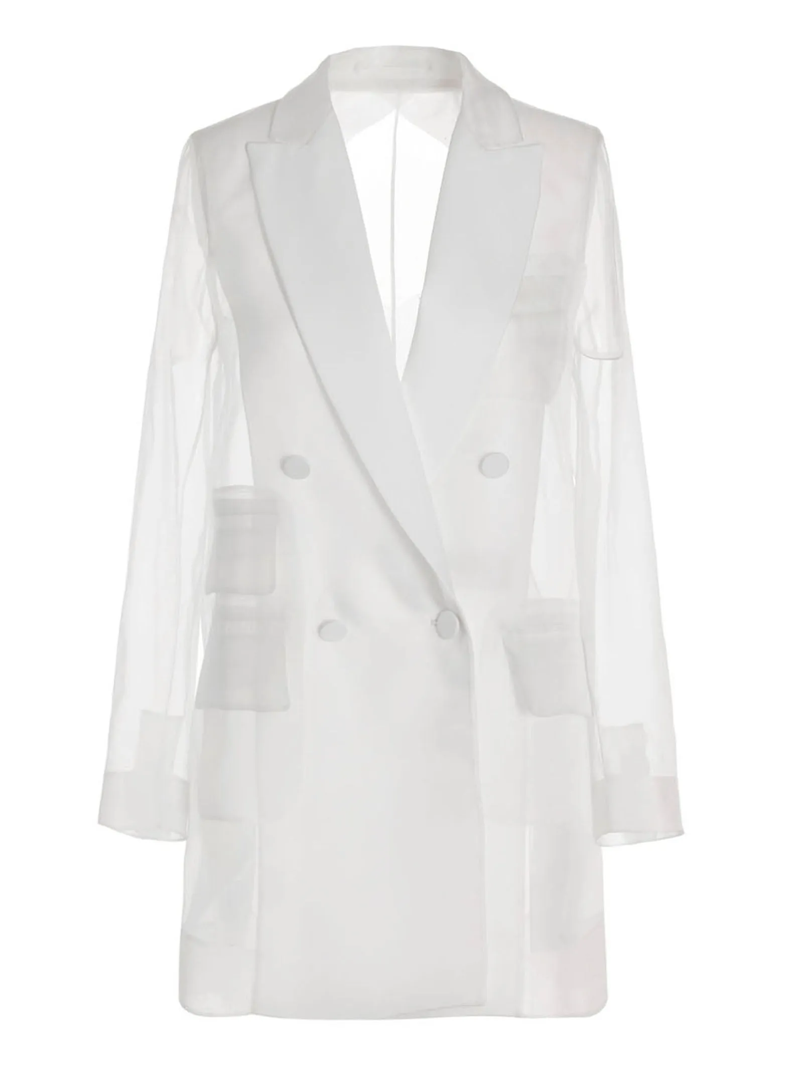Max Mara Double-Breasted Organza Jacket