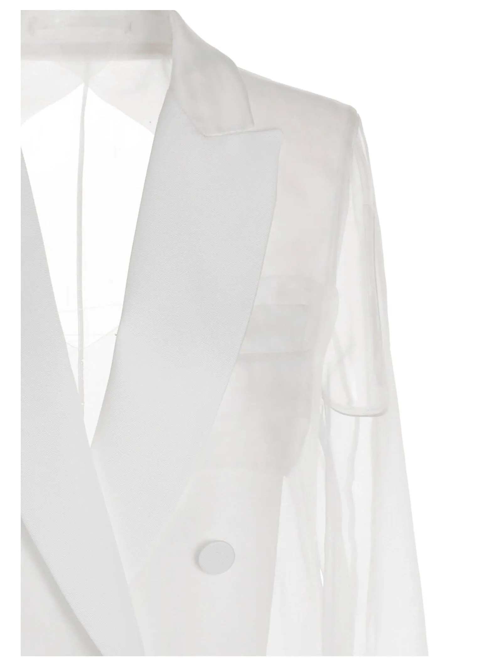 Max Mara Double-Breasted Organza Jacket