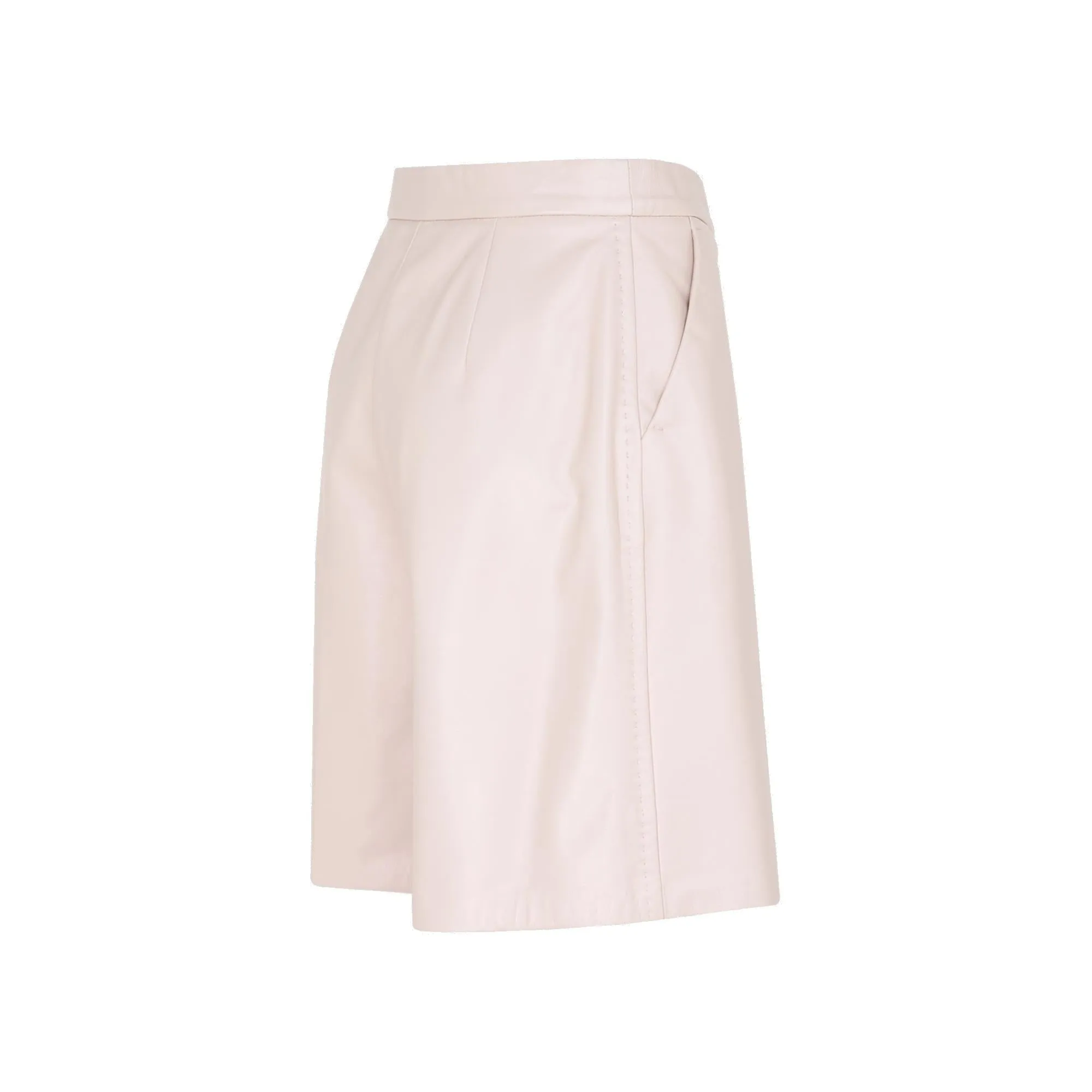 Max Mara Lacuna Leather Shorts