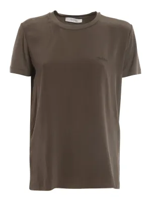 Max Mara Logo Embroidered Crewneck T-Shirt
