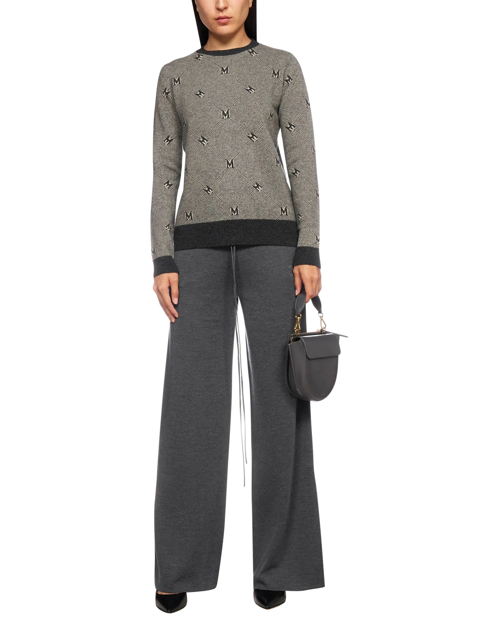 Max Mara Monogram Intarsia Knit Jumper