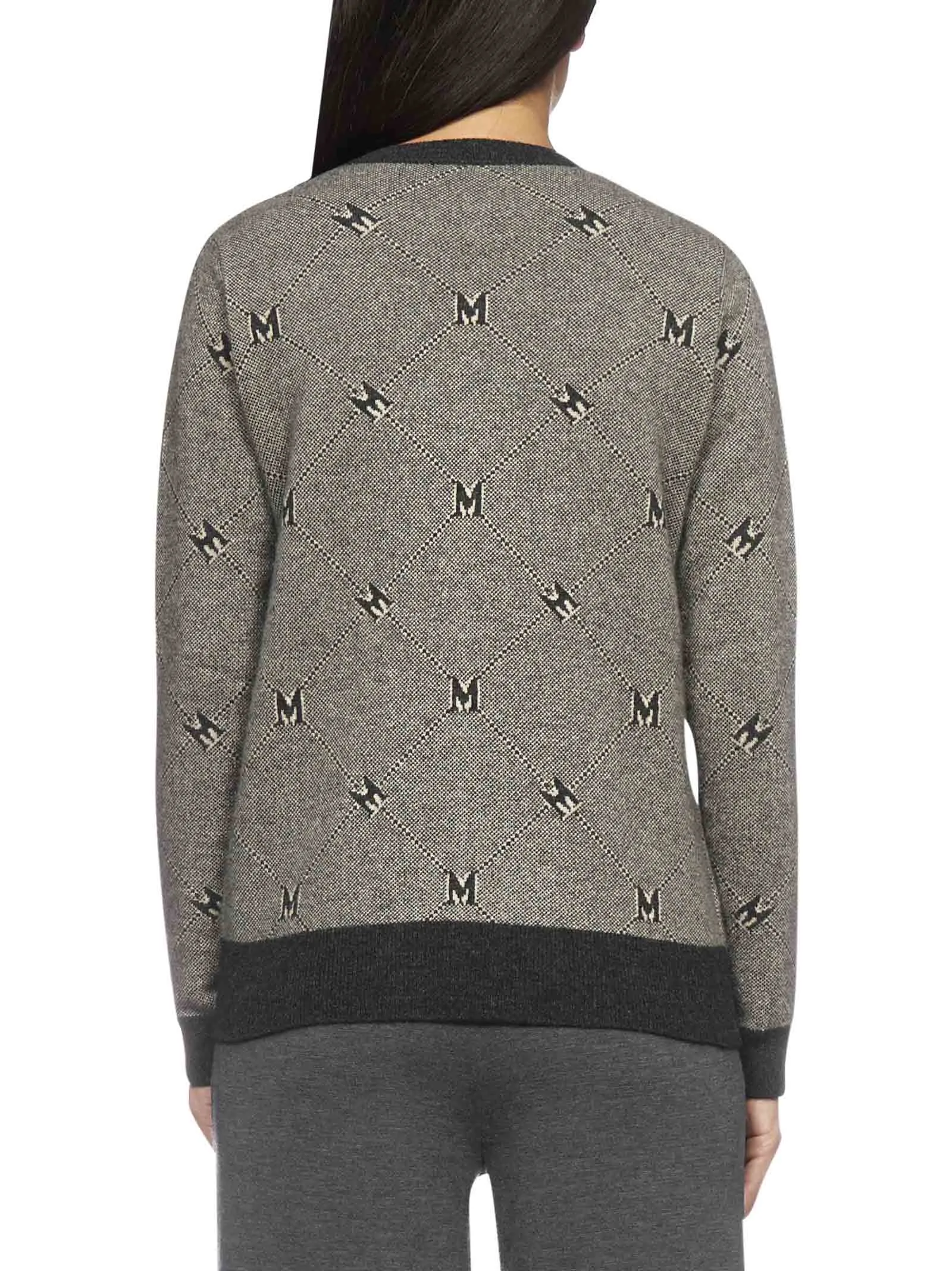 Max Mara Monogram Intarsia Knit Jumper