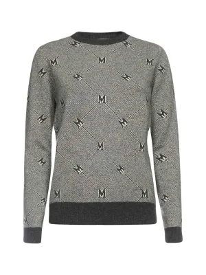 Max Mara Monogram Intarsia Knit Jumper