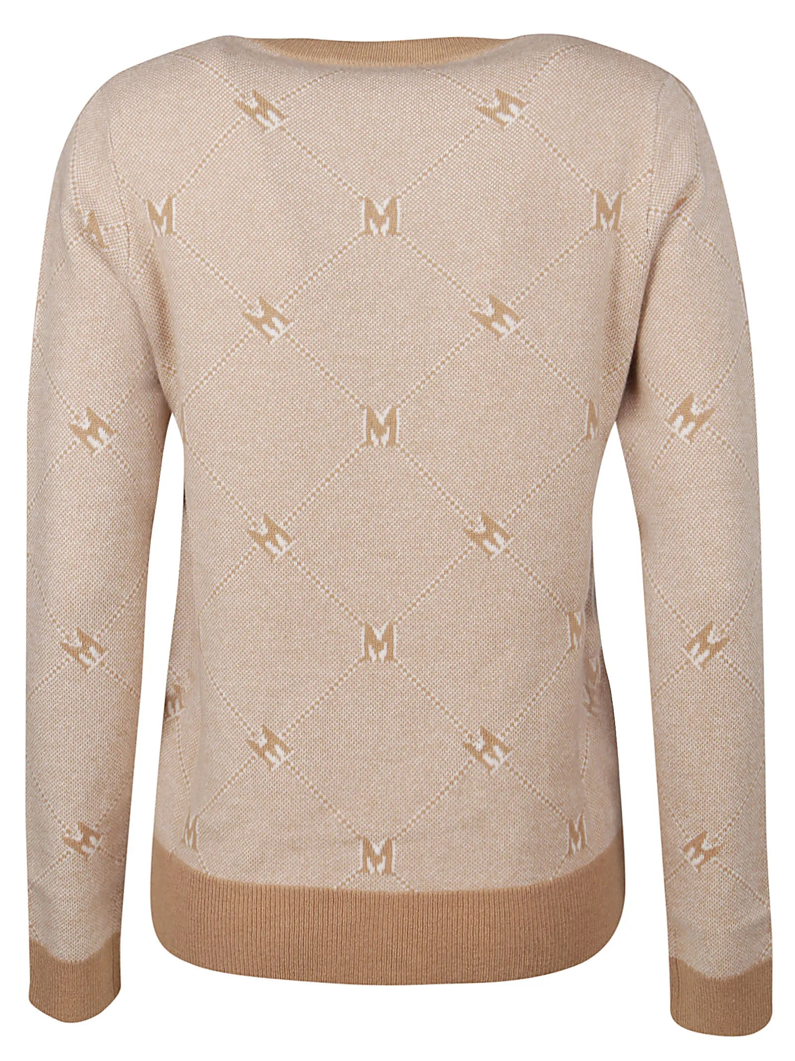 Max Mara Monogram Intarsia Knit Jumper