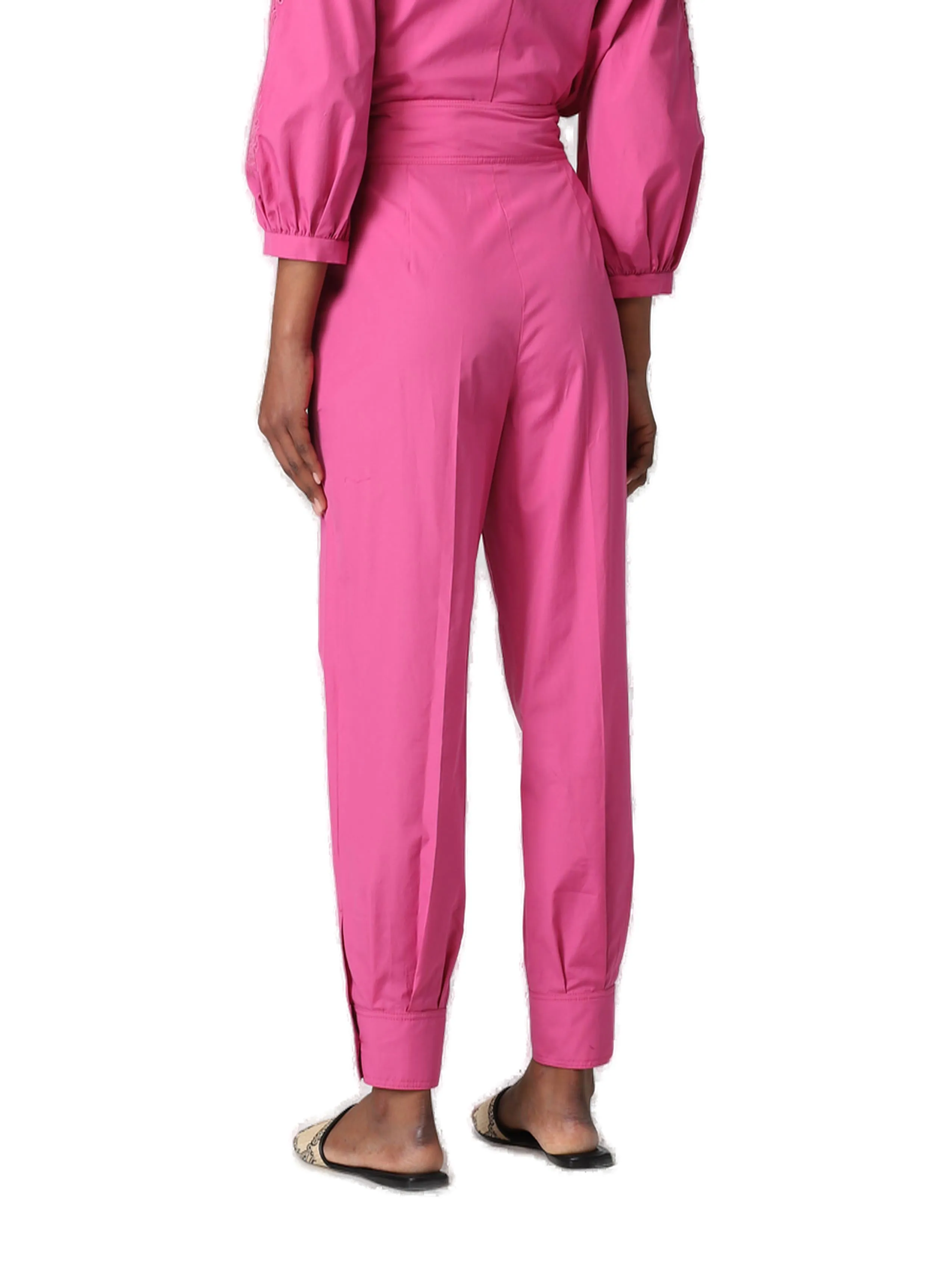 Max Mara Studio High Waist Straight Leg Trousers