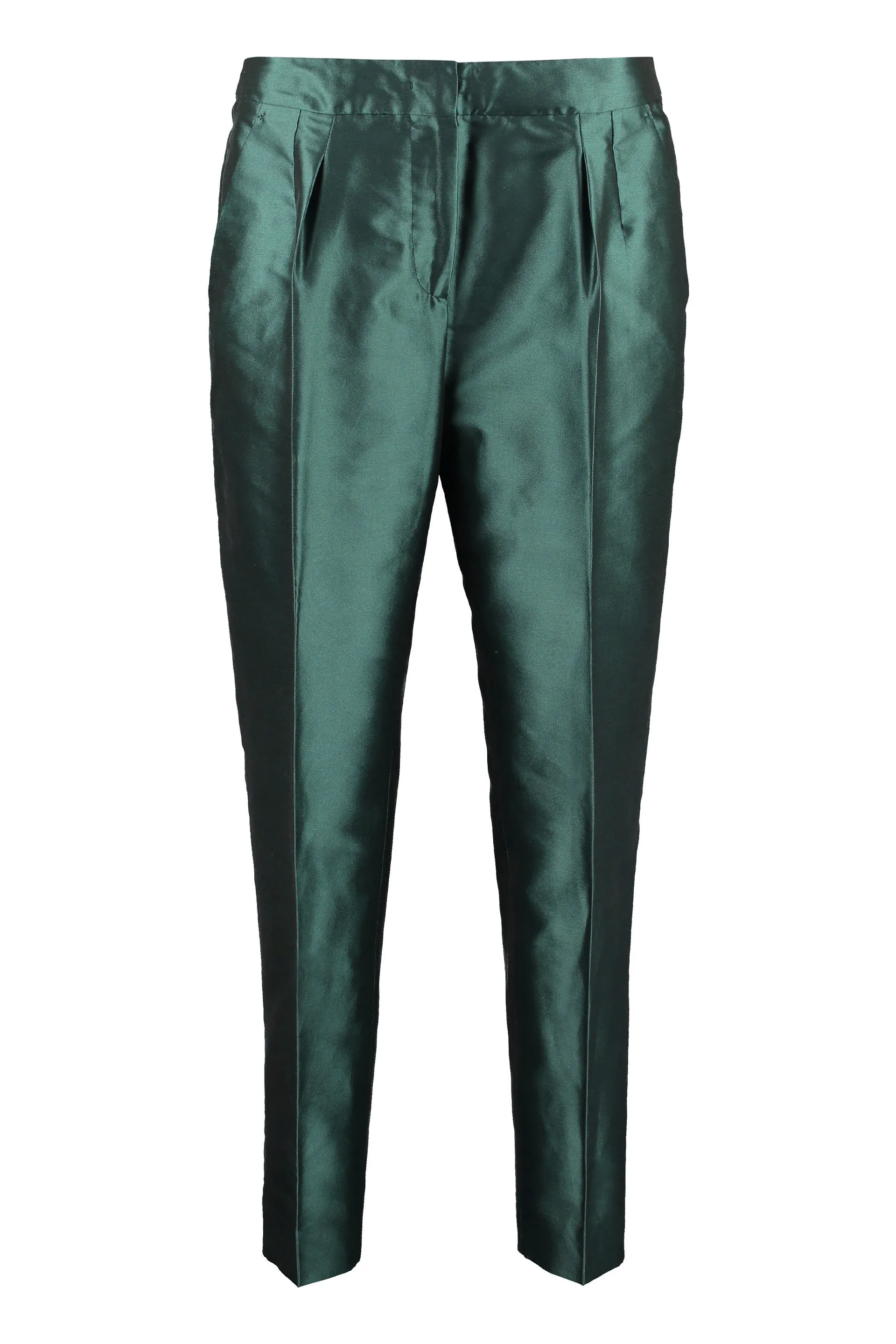 Max Mara Studio Monile Straight Leg Satin Trousers