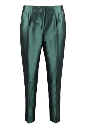 Max Mara Studio Monile Straight Leg Satin Trousers